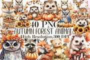 Autumn Forest Compositions Animals P, an Illustration by Sublimation Artist (Thumbnail 1 of 6)
