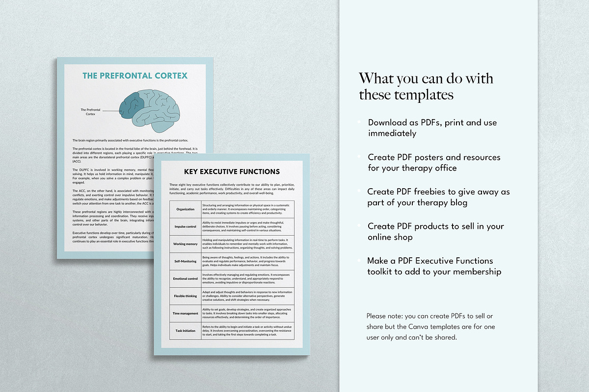 Executive Function Canva Templates, a Templates & Theme by Miri Campbell (Photo 8 of 10)
