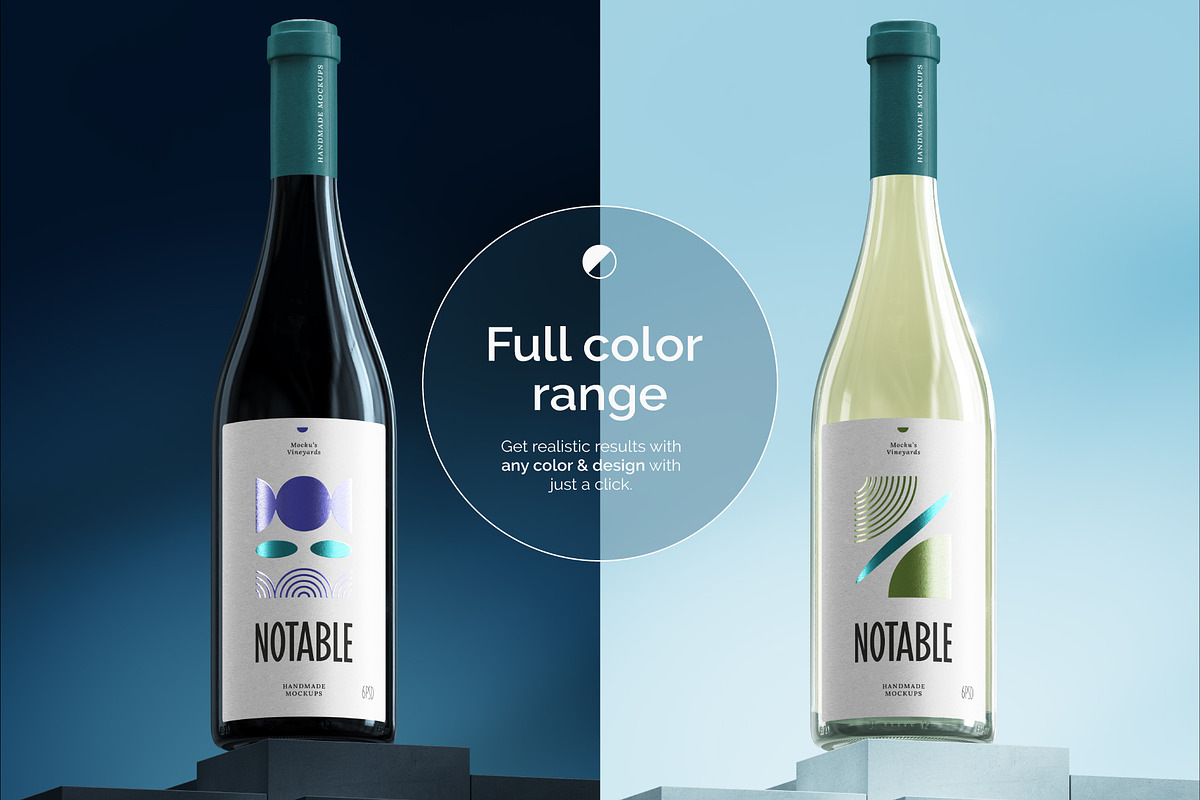 The Wine Creator - Burgundy bottle, a Packaging Mockup by Mocku (Photo 9 of 14)