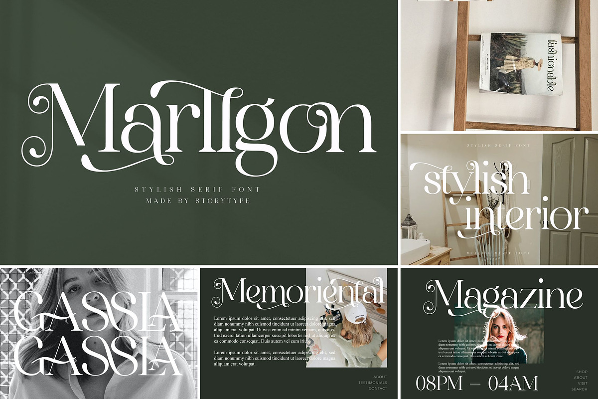 SALE! Modern & Classy Serif Font, a Serif Font by Storytype Studio (Photo 9 of 42)