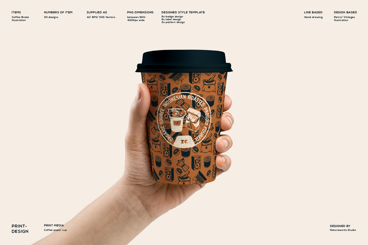 Coffee Drawing ( Coffee Break ), a Food Illustration by Naturaworks Creative (Photo 5 of 8)