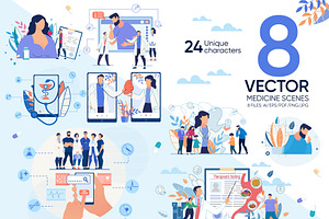 Medicine Vector Scenes
