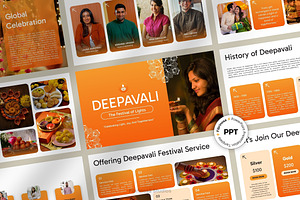 Deepavali Festival of Lights, a Presentation Template by FIBRINOSÄ