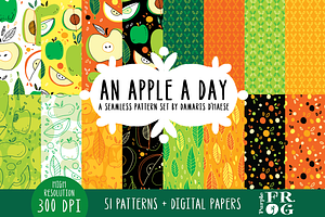 An Apple a Day - Seamless Patterns