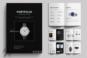 Minimal Product Portfolio Layout, a Brochure Template by MightyDesign