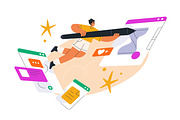 Digital content creators concept set, a Person Illustration by Good Studio (Thumbnail 9 of 14)
