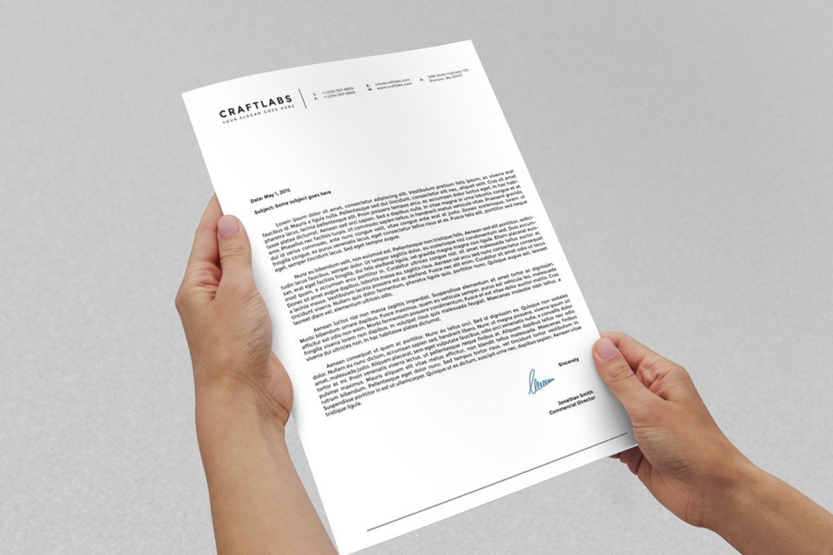 Corporate Letterhead 4 with MS Word, a Stationery Template by ND Design (Photo 2 of 5)