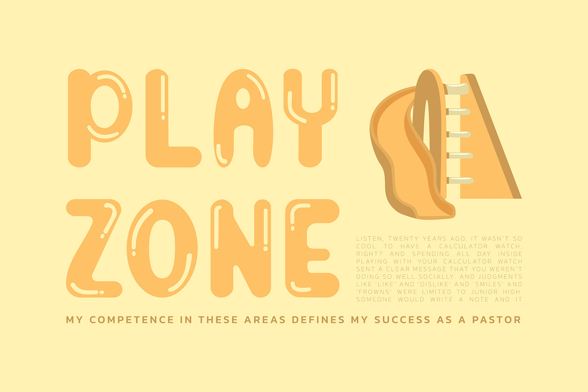 Bubble Cheerful Display Font, a Symbol Font by infernostudio3 (Photo 4 of 10)