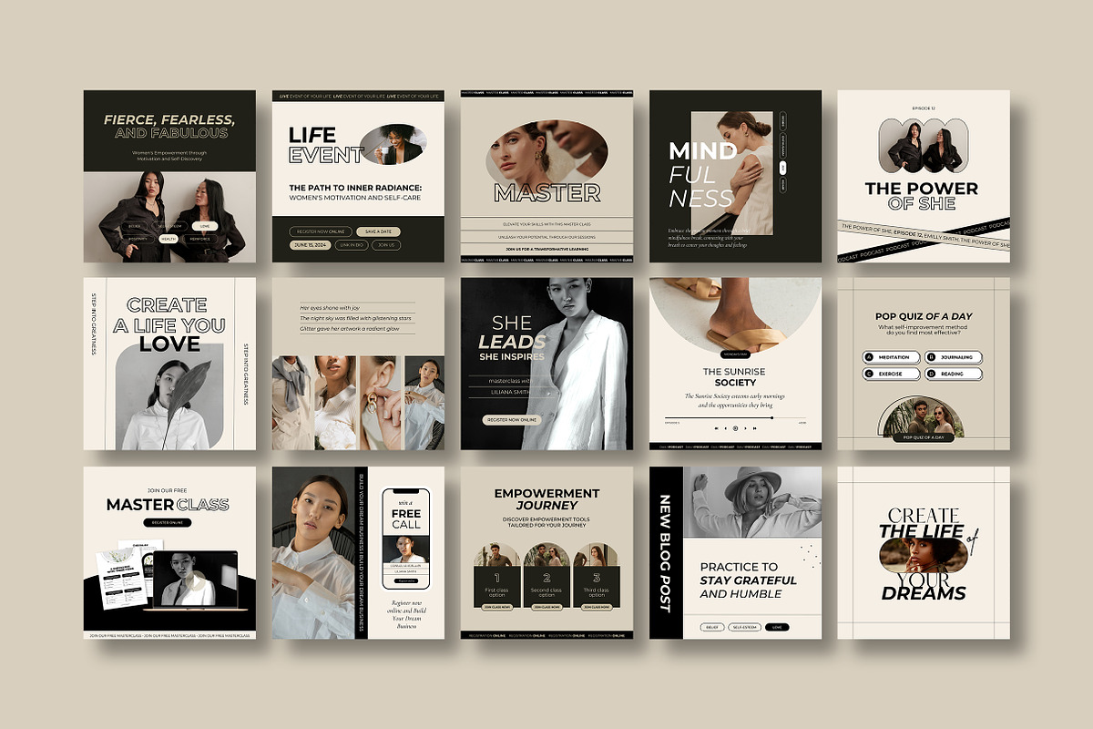 Master Coach Instagram Post Template, a Social Media Template by Mirazz (Photo 7 of 8)