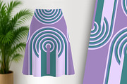 Purple and Teal Arches, a Background Graphic by Sharon Schwalbe (Thumbnail 1 of 6)