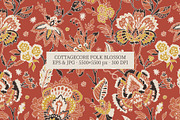 COTTAGECORE FOLK PATTERN COLLECTION, a Pattern Graphic by Sonulkaster (Thumbnail 2 of 11)
