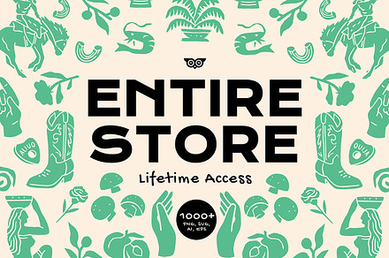 Entire Store Bundle Clipart, an Object Illustration by ClayStudio