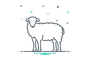 Sheep Ewe Icon