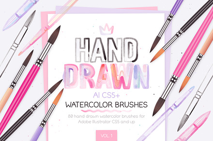Watercolor Brushes Vol. 1, a Brush Add-On by Side Project
