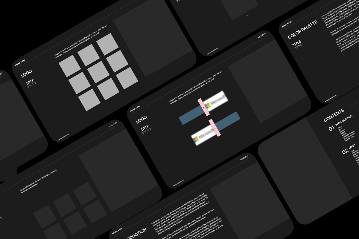Brand Guideline Kit XD 40pages, a Brochure Template by CreativeRafat (Photo 2 of 3)