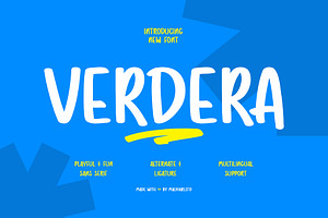 Verdera - Playful Handwritten Font