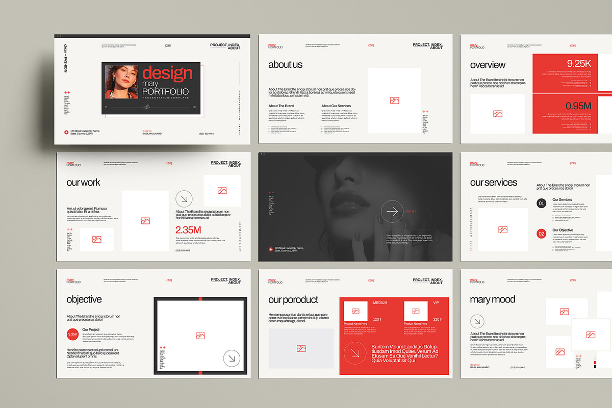 Design Portfolio Presentation design