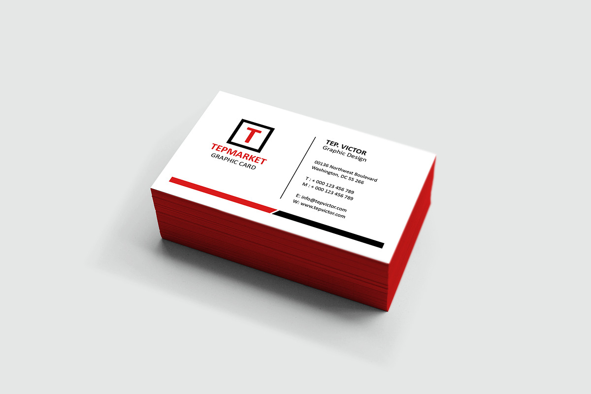 Business Card Mockup, a Business Card Template by resumetemplathttps://d3es (Photo 4 of 12)