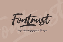 Fontrust Script (Bonus Fontrue)