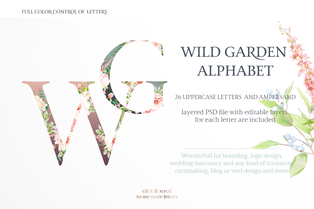Watercolor Botanical set, an Illustration by TL Design (Photo 9 of 14)