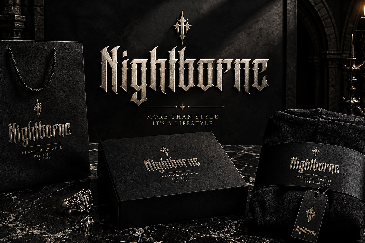 Nightborne — Gothic Blackletter Font, a Blackletter Font by Wow Magic (Photo 3 of 5)