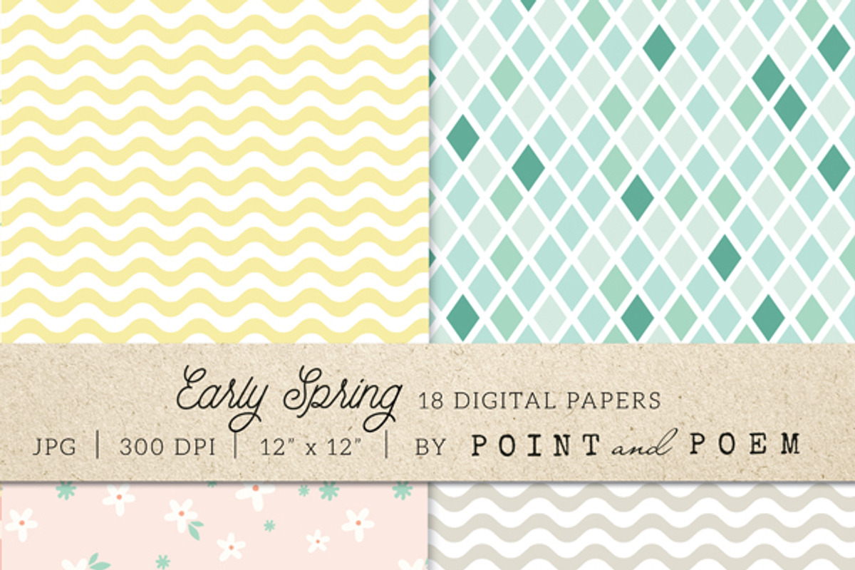 Spring Digital Paper Pack preview 5