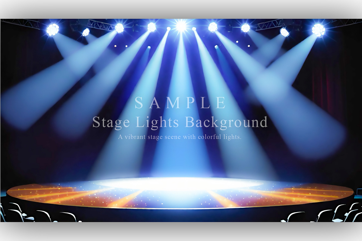 15 Stage Lights Background, a Background Graphic by NOMO DESIGN (Photo 7 of 16)