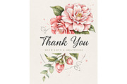 Camellia Watercolor Floral Clipart, a Decorative Illustration by ForhadGFX (Thumbnail 14 of 14)