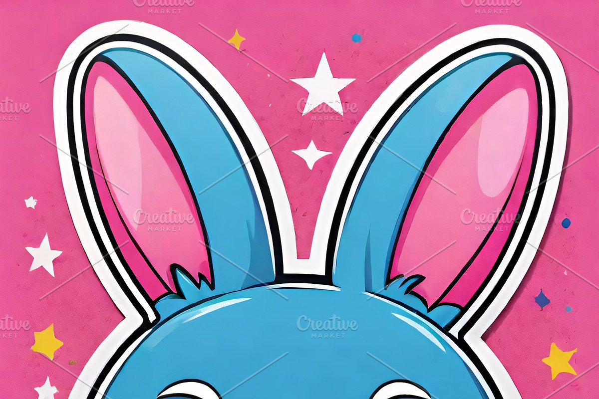 Cyberpunk Rabbit Stickers PNG & JPG, an Object Graphic by ETARA by Mea Hau (Photo 8 of 14)