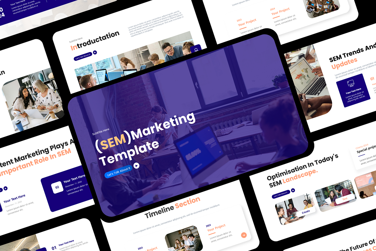 SEM - Marketing Agency Presentation, a Presentation Template by Hammad Arif (Photo 1 of 3)