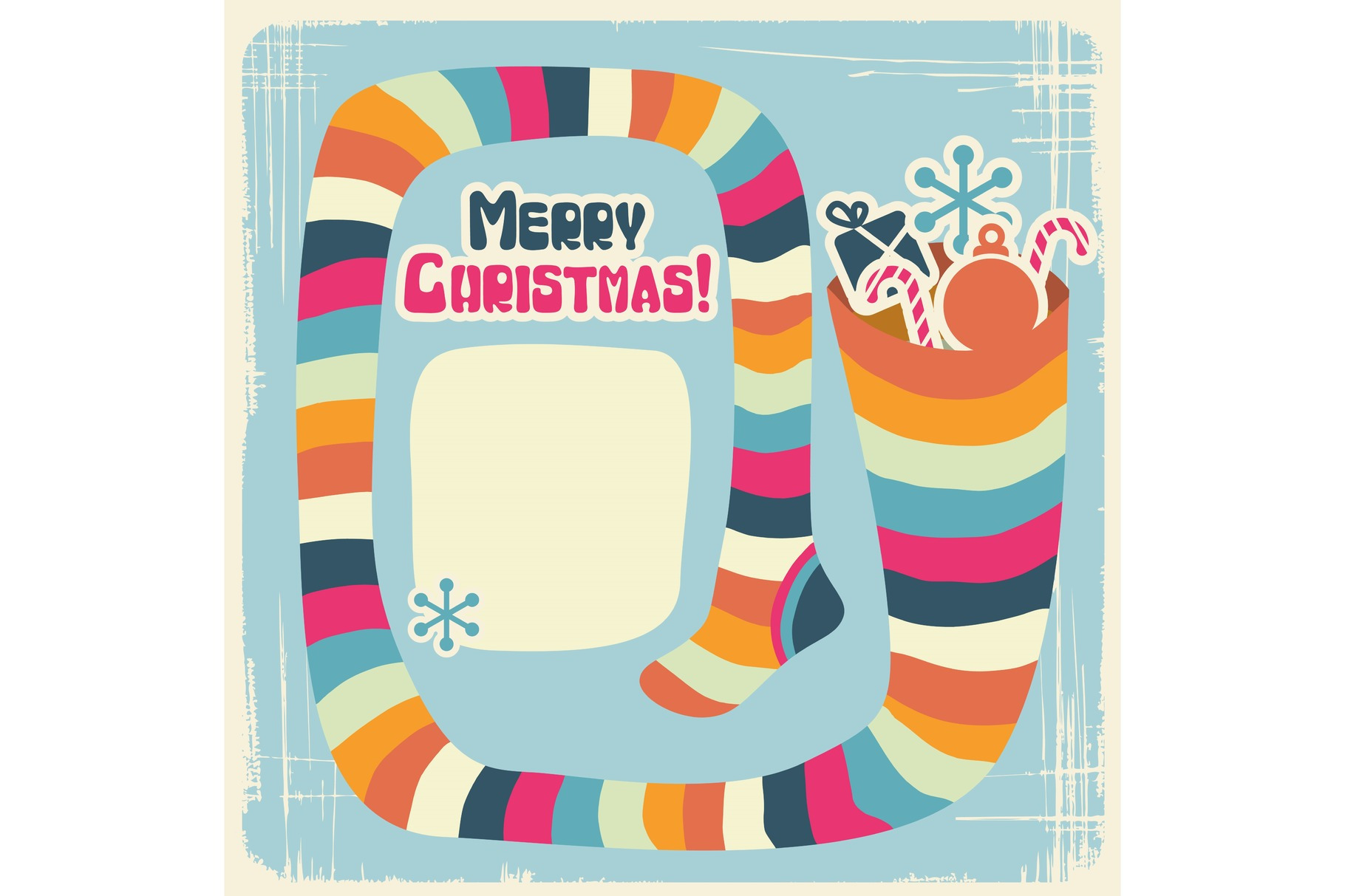 Vector Christmas Background With Funny Socks For Gifts by Incomible | Creative Market