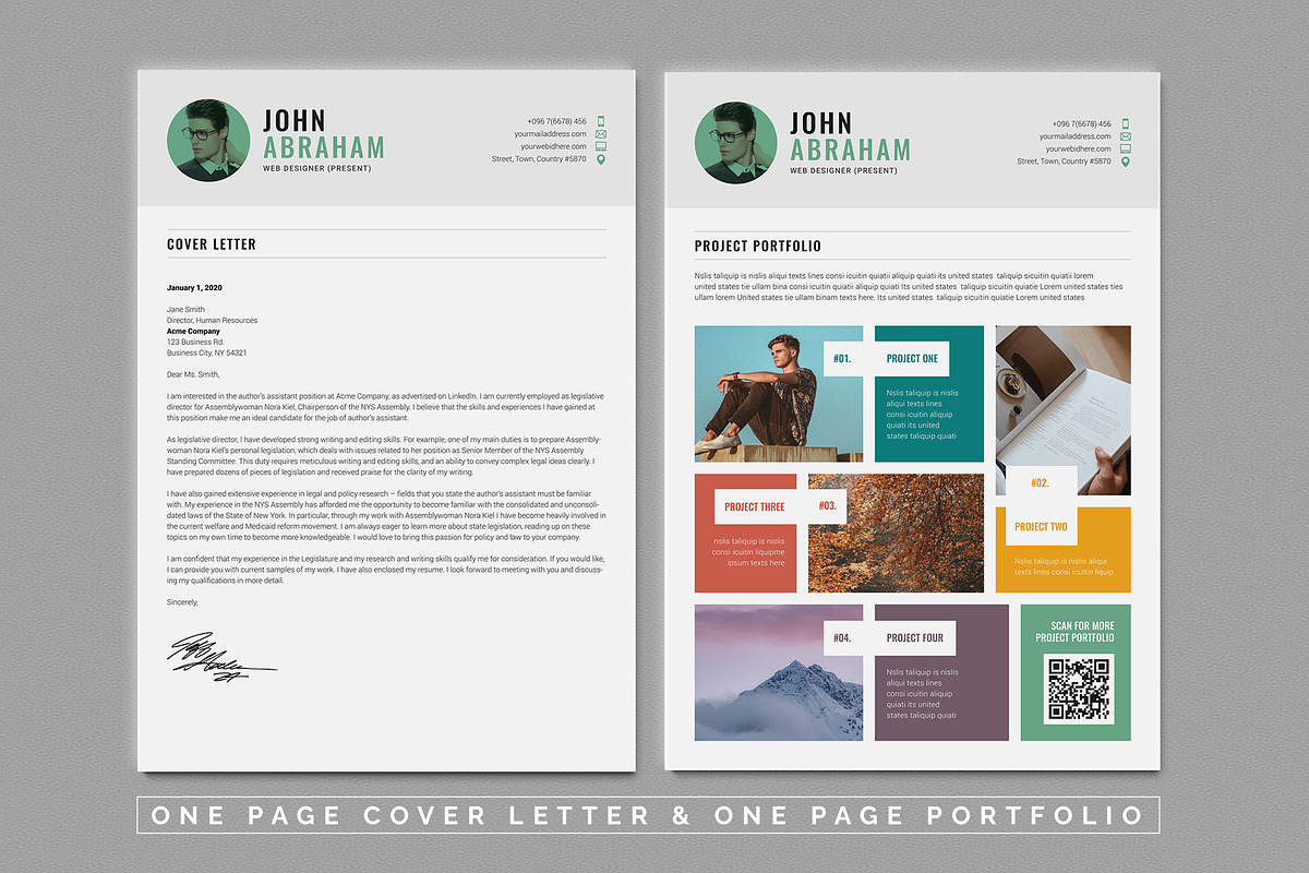 Info-graphic Resume/CV, a Resume Template by White Graphic (Photo 2 of 4)