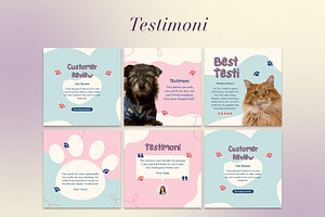 Pet Shop Instagram CANVA Template