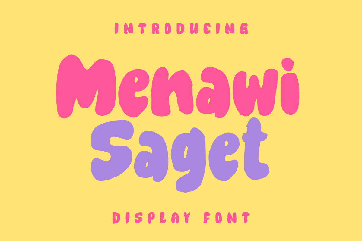 Menawi Saget - Display Font, a Symbol Font by GFRcreative (Photo 1 of 4)