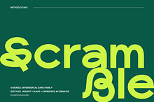 Scramble - Experimental Sans Family