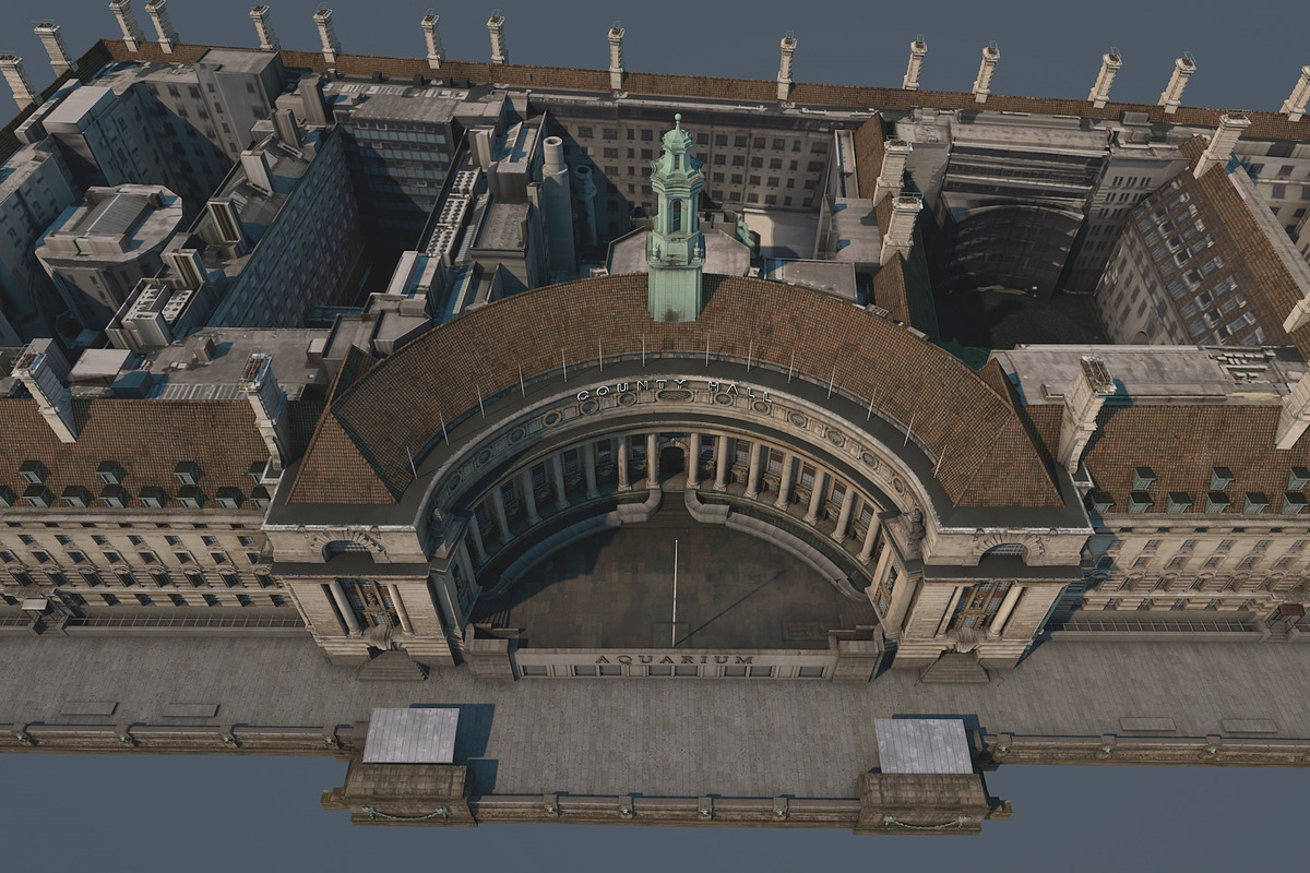 County Hall, London, UK, an Architecture 3D Model by Vertex Modelling (Photo 8 of 11)