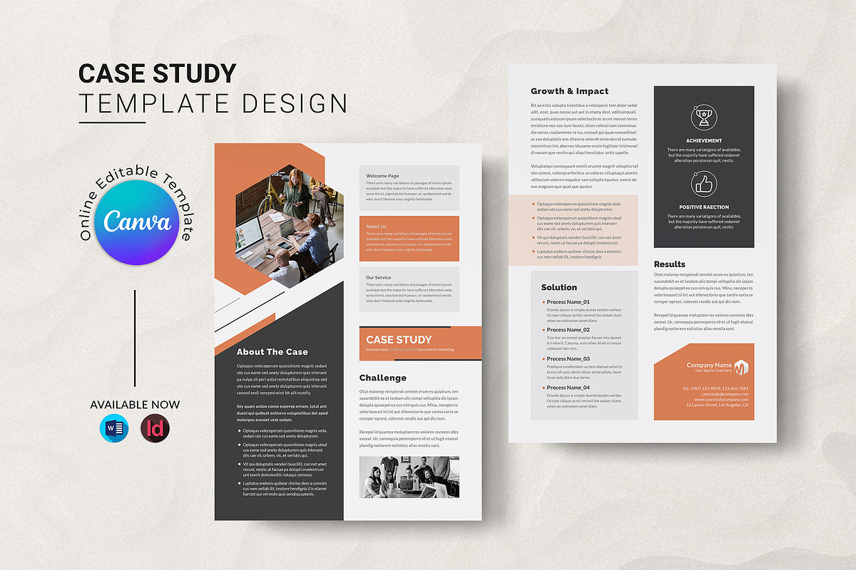 Canva Case Study Template