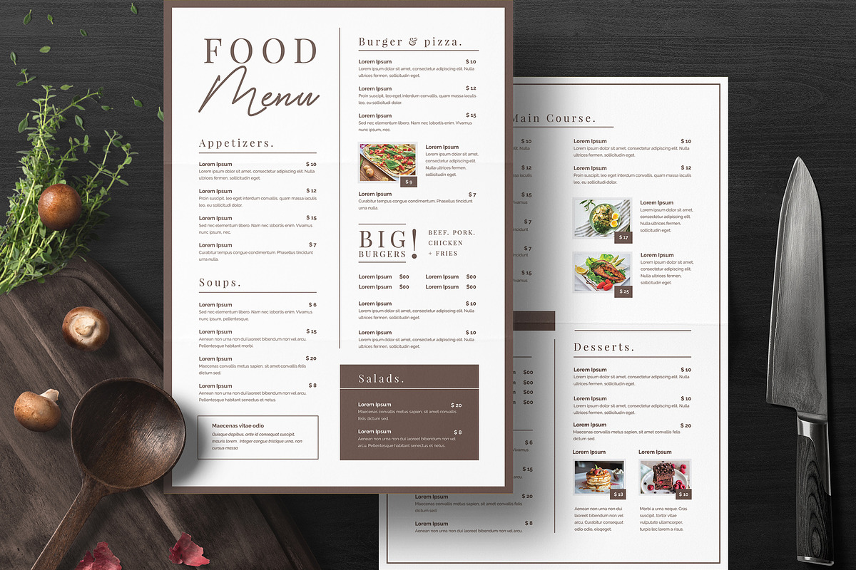 Brownie - Food Menu, a Flyer Template by Creativestoree (Photo 4 of 4)