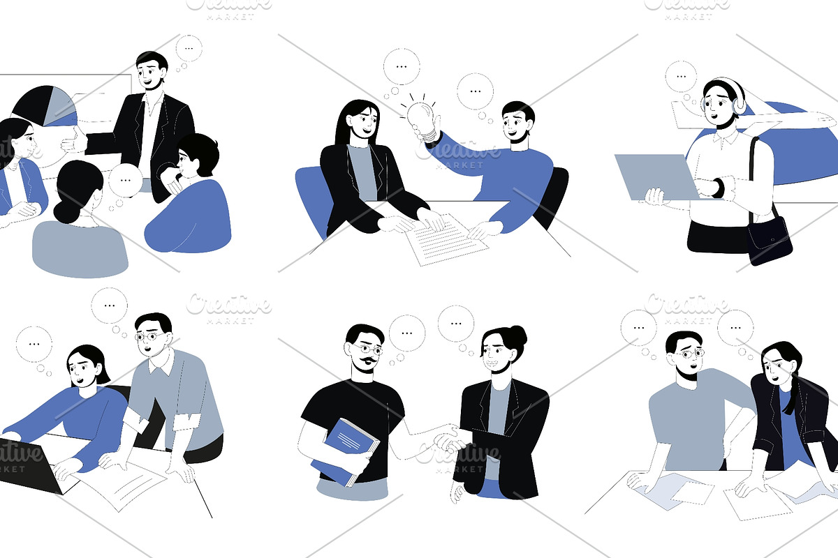 Business People Illustrations, a Finance Illustration by alexdndz (Photo 2 of 3)