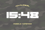 Missile An Army Inspired Typeface, a Sans Serif Font by alpercakici (Thumbnail 11 of 14)