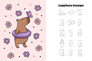 Capybara Days for Procreate, a Brush Add-On by Pencil Twist (Thumbnail 2 of 9)