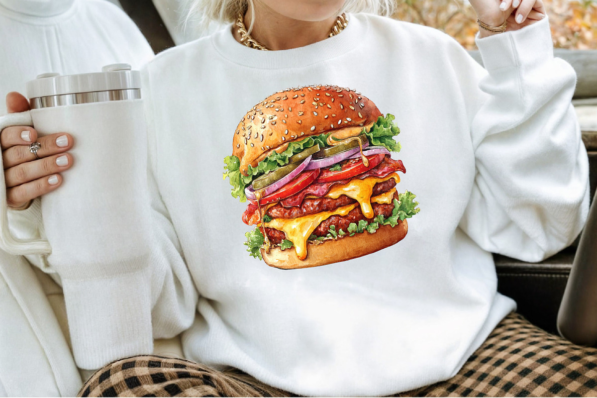 Fast Food Watercolor Clipart, an Illustration by Sublimation Artist (Photo 4 of 6)
