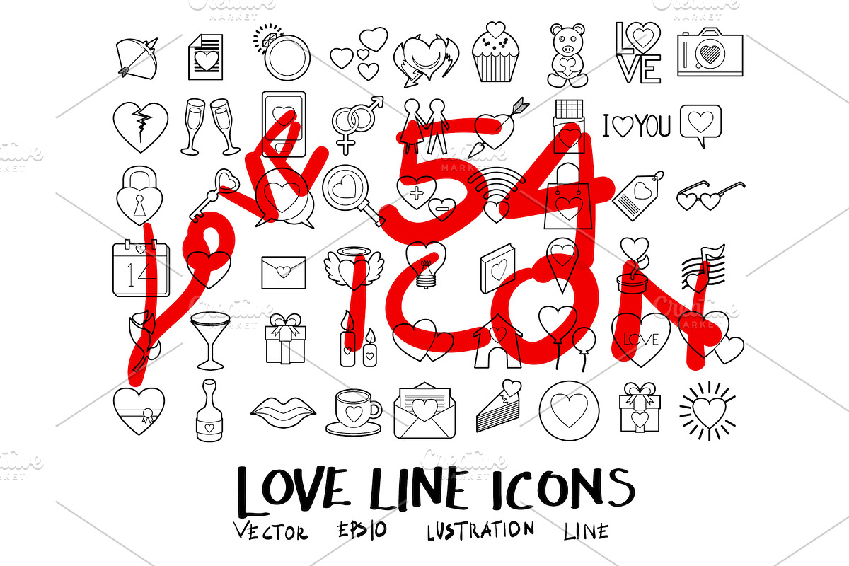 520 Line icons set, an Outline Icon by TKDoodle (Photo 7 of 8)