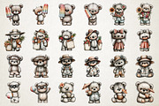 Cute Summer Bear PNG Clipart, an Animal Illustration by RobertsArt (Thumbnail 4 of 7)