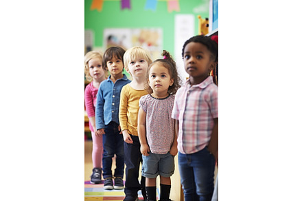 shot of a group of preschool, a Person Illustration by Sergey Kotenev
