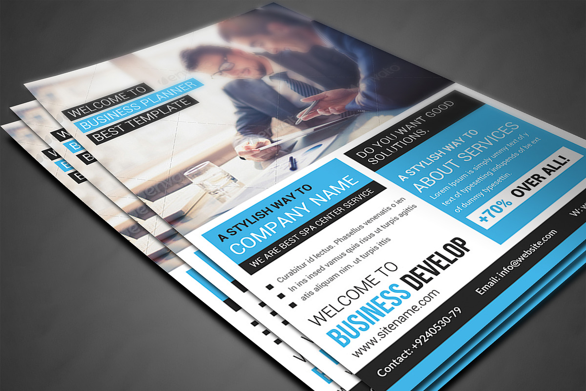Professional Creative Corporate  Bus, a Flyer Template by AfzaalGraphics (Photo 3 of 4)
