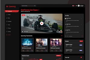 Intuitive Gaming Dashboard