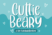 Cuttie Beary - Fun Handwritten Font, a Font by Good Java Studio (Thumbnail 1 of 10)