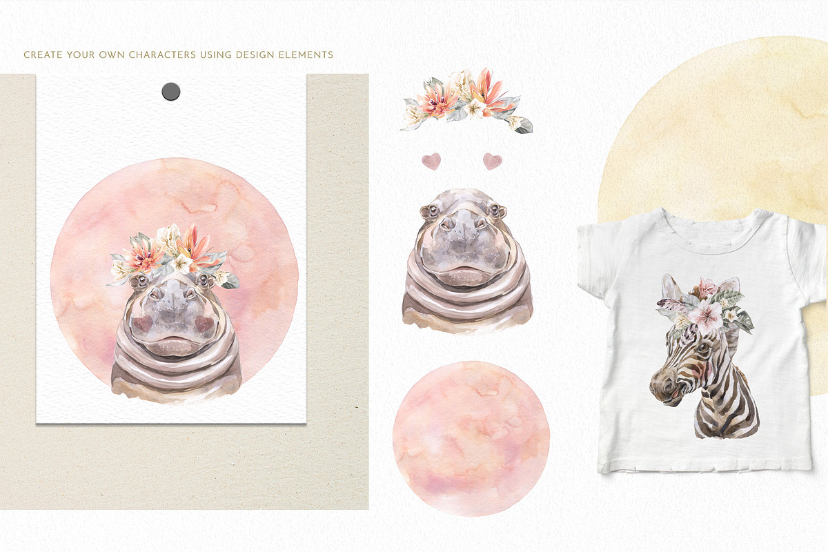 Animals Watercolor Clipart Bundle, an Animal Illustration by Cat In Colour (Photo 22 of 41)