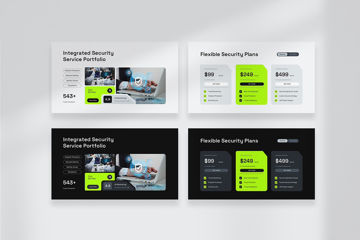 Cyber Security Google Slides, a Presentation Template by New Coral Design (Photo 4 of 6)